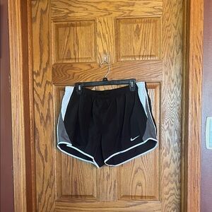 Nike Women's Black Shorts with White Trim